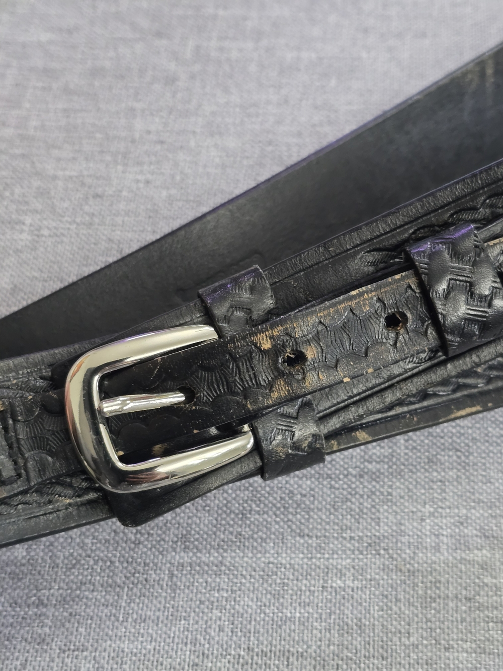 Cabala's Men's Black Leather Belt Size 40 (41in to 45in)